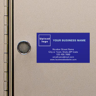 Markenbezeichnung für kleine magnetische blaue Kar Magnetische Visitenkarte