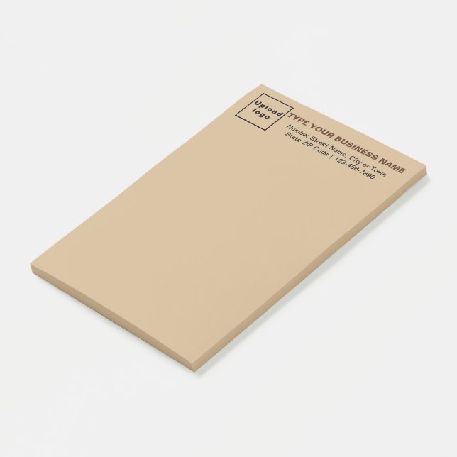 Markenbezeichnung für leichte Braun Post-it Klebezettel (angewinkelt)