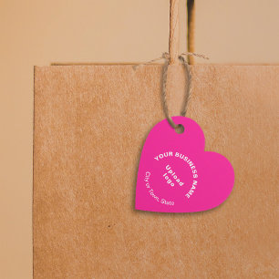 Markenbezeichnung für rosa Herzform Geschenkanhänger