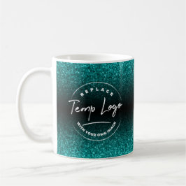 Markenbezeichnung/ Ihr Firmenlogo, Aquamarin & sch Kaffeetasse