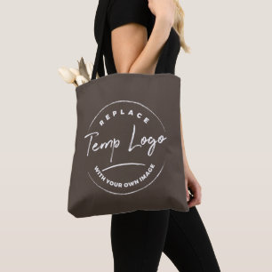 Markenbezeichnung mit Ihrem Firmenlogo, dunkelbrau Tasche