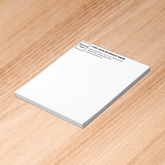 Markenbezeichnung Schwarz/Weiß Klein Notizblock (Build brand name awareness. Your business brand on heading of small notepad.)
