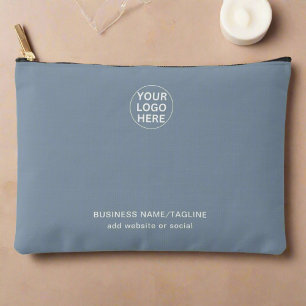 Markenbezeichnungen für Dusty Blue Business-Logo Zubehörtasche