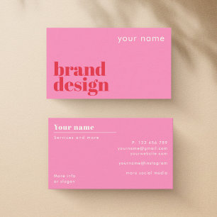 Markendesign Branding moderne Visitenkarte