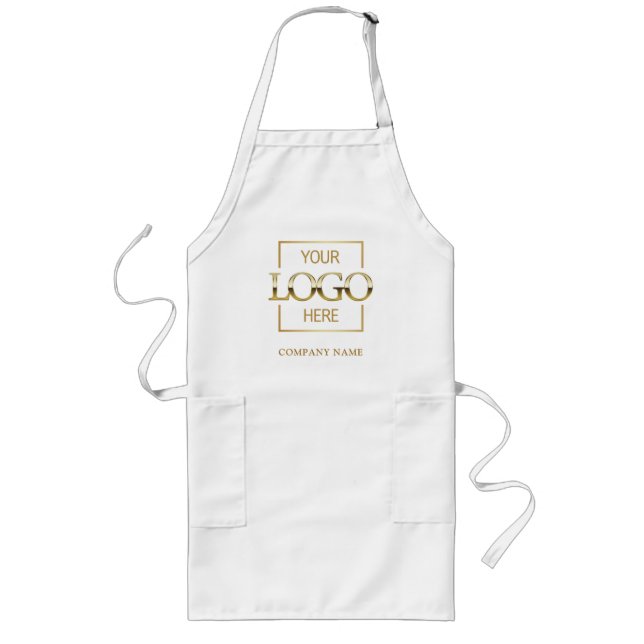 Markenlogorestaurant Einheitliche Arbeit Lange Schürze (Vorne)