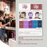 Markenmoodboard-Karte für Haarstühle - Markenkennz Einladung<br><div class="desc">Nutzen Sie das Porträtformat Hair Stylist Brand Moodboard Card zur Teamkommunikation und zur Stärkung der Markenidentität Ihres Salons. Diese Karte ist von oben nach unten vollständig anpassbar und verbindet Inspiration und Identität nahtlos, um den einzigartigen Stil Ihres Salons zu unterstreichen. Im oberen Teil des Spiels befindet sich Ihr personalisiertes Logo...</div>