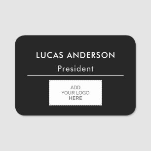 Markenname für Plastikkarten - Logo für Magnetic Namensschild