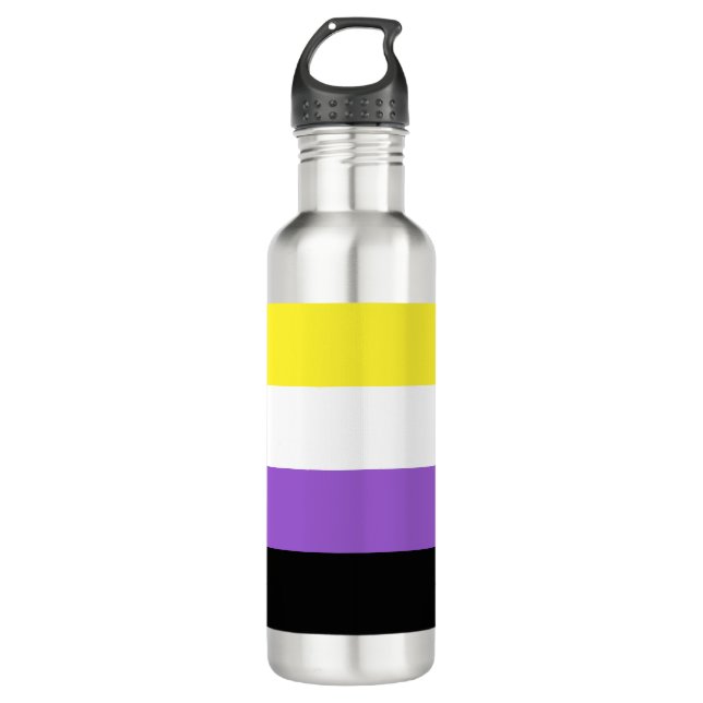 Markenzeichen für nicht-binäre Prix Edelstahlflasche (Vorderseite)