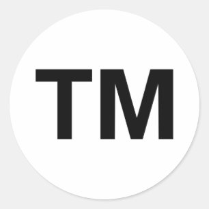 Markenzeichen Runder Aufkleber