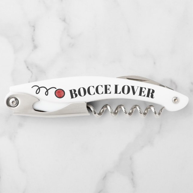 Marker-Schraubenflaschenöffner für Bocci-Liebhaber Kellnermesser (Vorderseite)
