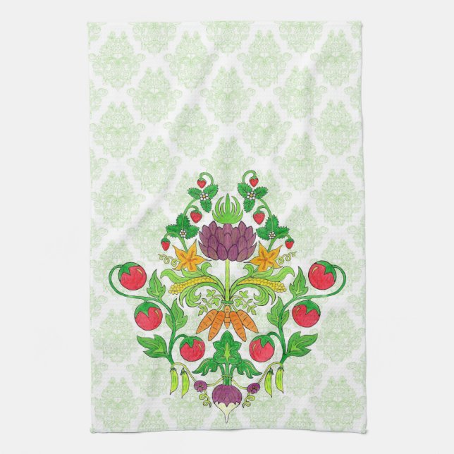 Market Damask Handtuch (Vertikal)