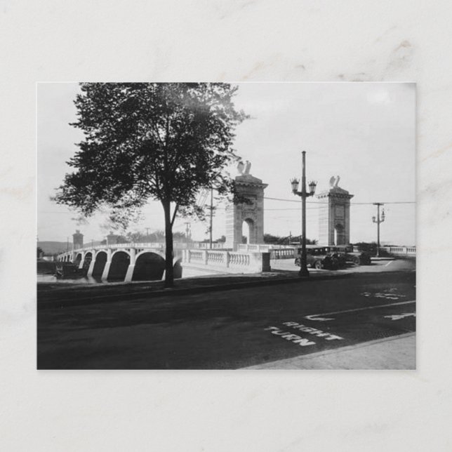 Market St. Bridge Wilkes-Barre Pa. Postkarte (Vorderseite)