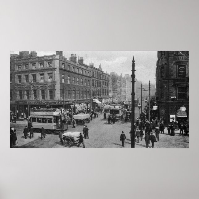 Market Street, Manchester, c.1910 Poster (Vorne)