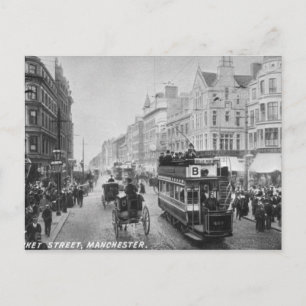 Market Street, Manchester, c.1910 Postkarte