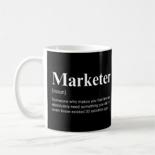 Marketer Funny Marketing - Arbeitsdefinition Kaffeetasse