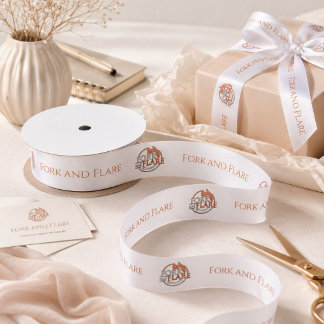 Marketing Branding Benutzerdefinierter Firmenname Satinband