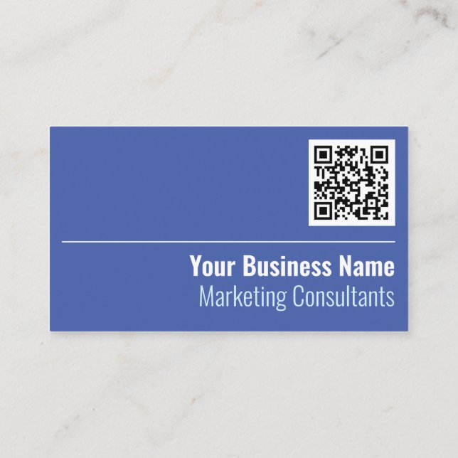 Marketing Consultants QR Code Carte de visite (Dos)