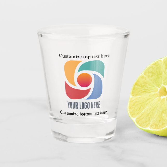 Marketing für benutzerdefinierbare Firmenlogos Schnapsglas (Vorderseite)