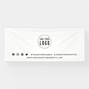 Marketing für das Social-Media-Logo hinzufügen Banner