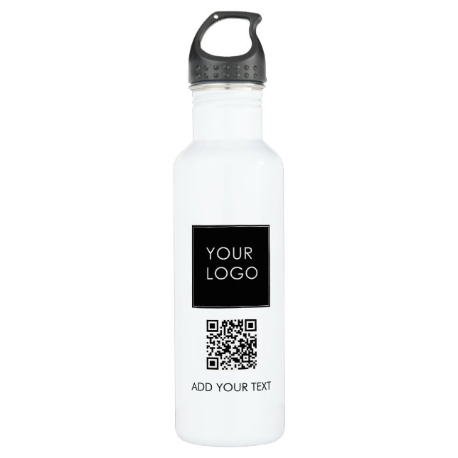 Marketing für kundenspezifische Logos QR-Code für  Edelstahlflasche (Vorderseite)