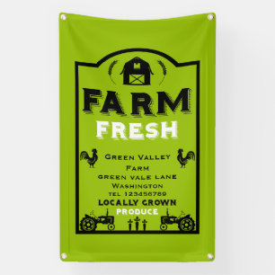 Marketing für lokale landwirtschaftliche Erzeugnis Banner