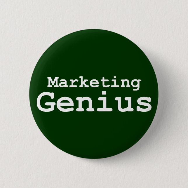 Marketing Genius Geschenke Button (Vorderseite)