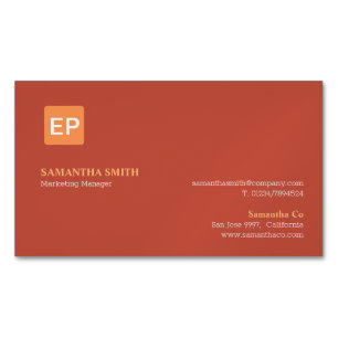 Marketing Manager   Rote Palette   Magnetische Visitenkarte