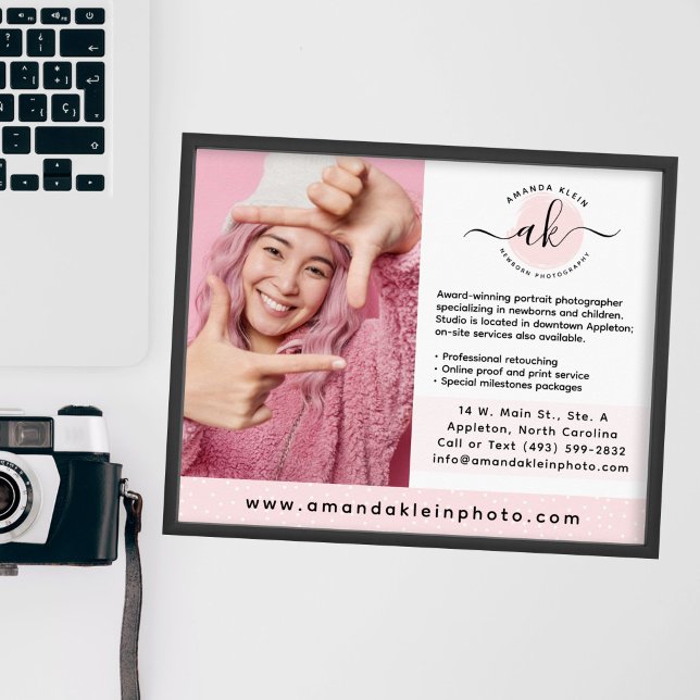 Marketing mit niedlichen Minimalistischen Fotograf Poster (Von Creator hochgeladen)