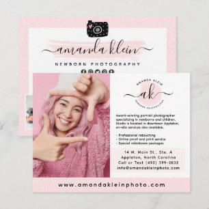 Marketing mit niedlichen Minimalistischen Fotograf Postkarte