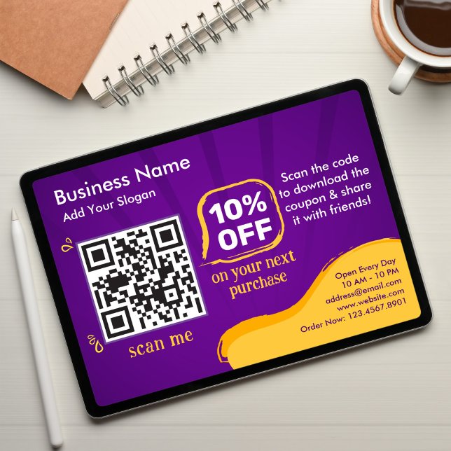 Marketing-Rabatt-QR-Code zum Scannen für Kunden Karte (Von Creator hochgeladen)