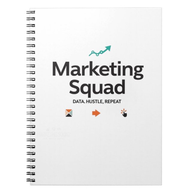 Marketing Squad – Data. Hustle. Repeat. Notizblock (Vorderseite)