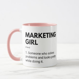 Marketing Süße Lustige Mädchen Definition Tasse
