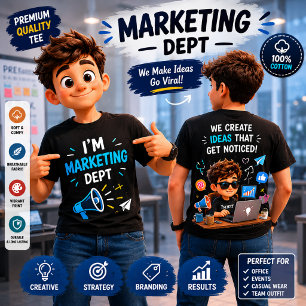 Marketingabteilung Lustiges Büro-Team-Shirt T-Shirt