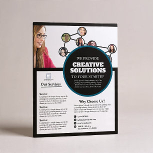 Marketingagentur Unternehmen Flyer