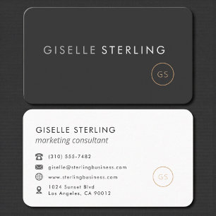 Marketingberater Schwarz Professionell Visitenkarte