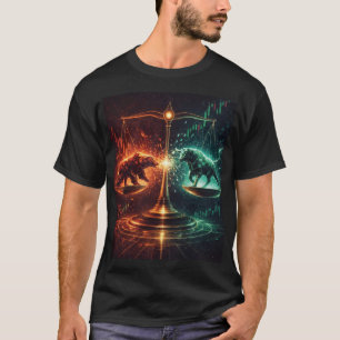 Markgleichgewicht, Daytrading, abstrakte Geometrie T-Shirt