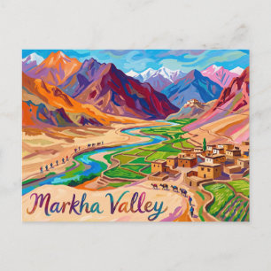 Markha-Tal Indien Postkarte