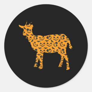 Markhor Easy Halloween Outfit Goat Kid Costume Runder Aufkleber