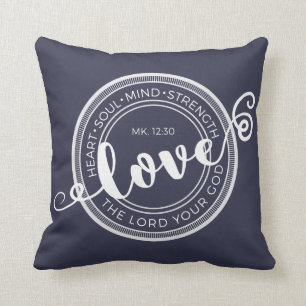 Markieren Sie 12:30 Liebe der Lord Your God Pillow Kissen