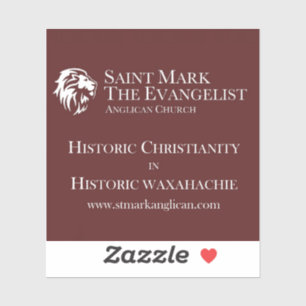 Markieren Sie den Evangelist Anglican Vinyl Aufkle Aufkleber