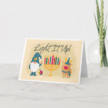Markieren Sie die Hanukkah-Karte