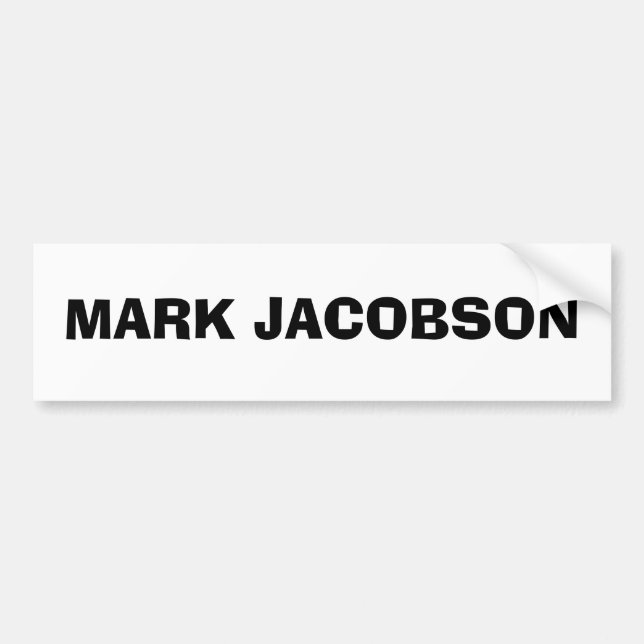 MARKIEREN SIE JACOBSON AUTOAUFKLEBER (Vorne)