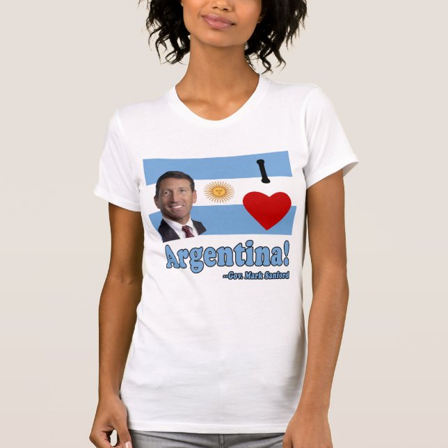 Markieren Sie Sanford I Liebe Argentinien T-Shirt (Vorderseite)