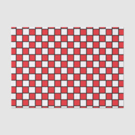 Markiert Rot und Schwarz Seidenpapier