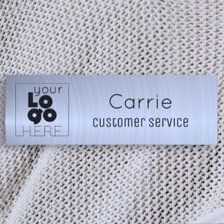 Markierte Radialmetallische Silbernamenmarke mit L Namensschild