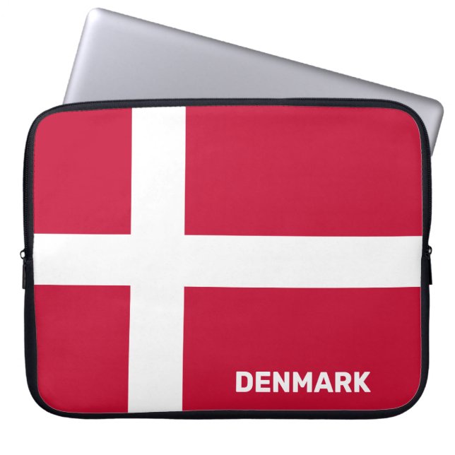 Markierung für benutzerdefinierten Text Dänemark Laptopschutzhülle (Vorderseite)