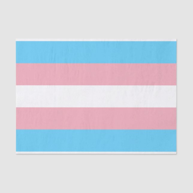 Markierung für den Trans Pride (Transgender Pride) Seidenpapier (Vorderseite)