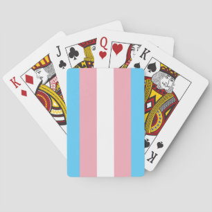 Markierung für den Trans Pride (Transgender Pride) Spielkarten