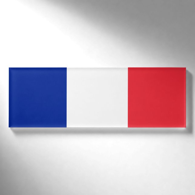 Markierung für Frankreich Namenschild (Vorderseite)