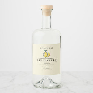 Markierungen für hausgemachte Limoncello-Flaschen Alkoholflaschenetikett
